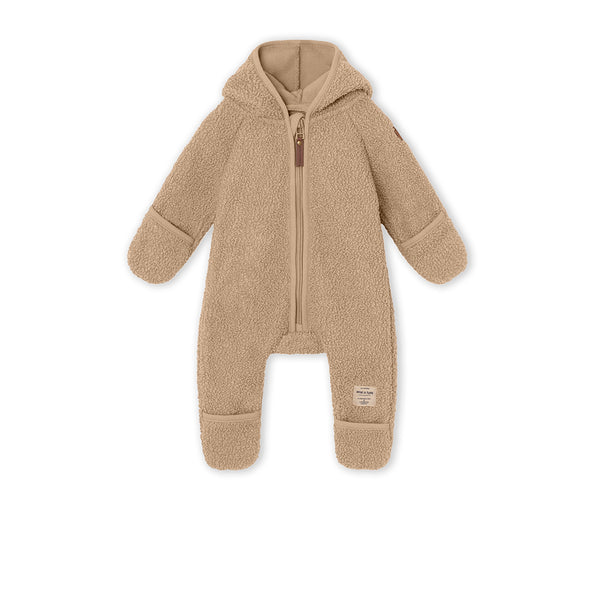 MINI A TURE - Adel teddy fleece jumpsuit - Savannah Tan