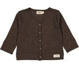 MarMar - MarMar - Cardigan, LS, Modal Tops - Deep Choco mel.