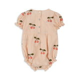 Konges Sløjd - Vida Puff Sleeve Romper GOTS - Ma Grande Cerise Pink