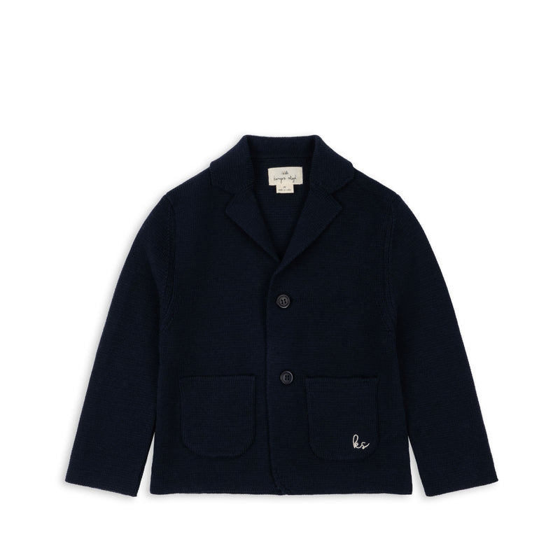 Konges Sløjd - Gabriel Knitted Blazer - Dark Navy