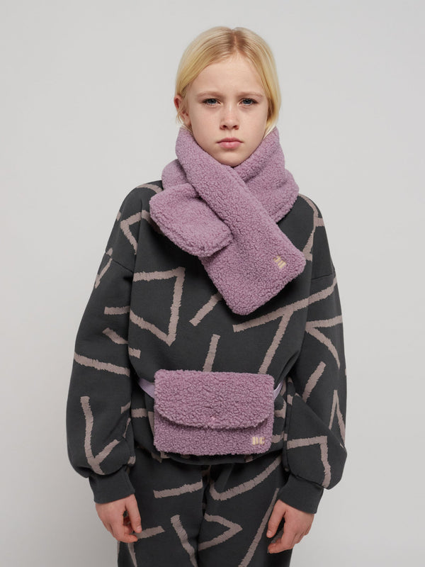 Bobo Choses - Sheepskin Lavender neck warmer