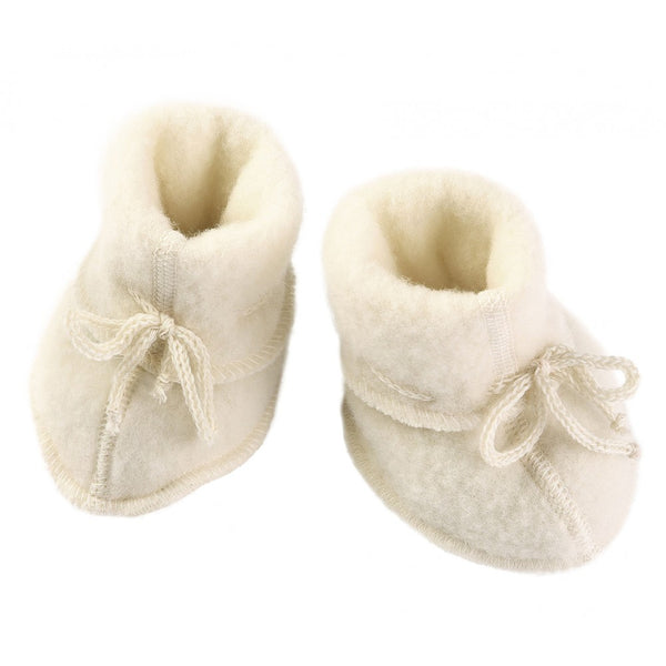 Engel - Baby booties with ribbon - Natural