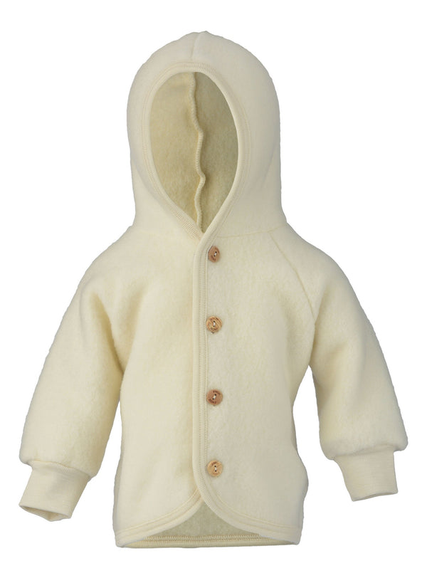 Engel - Hooded jacket with buttons - Natural