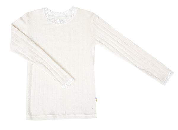 Joha - Silk wool shirt - White