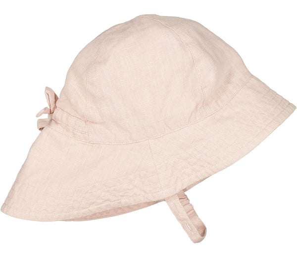 MarMar - Alba Baby Long Linen Hat - Pale Rose