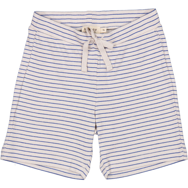 MarMar - Paulo Modal Fine Rib shorts - Space Blue Stripe