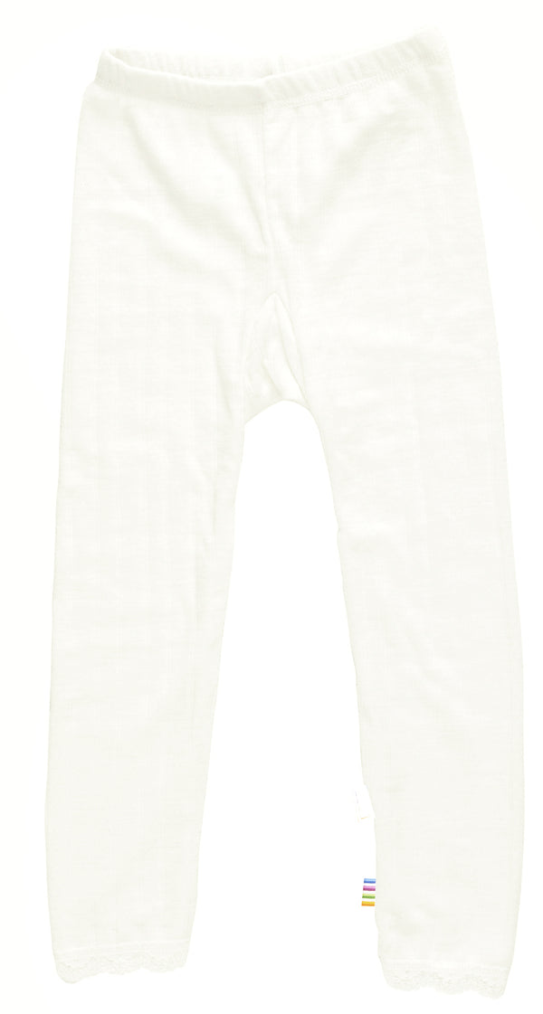 Joha - Silk wool leggings - white