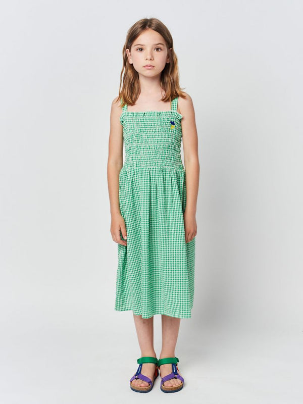 Bobo Choses - Green Vichy strap dress