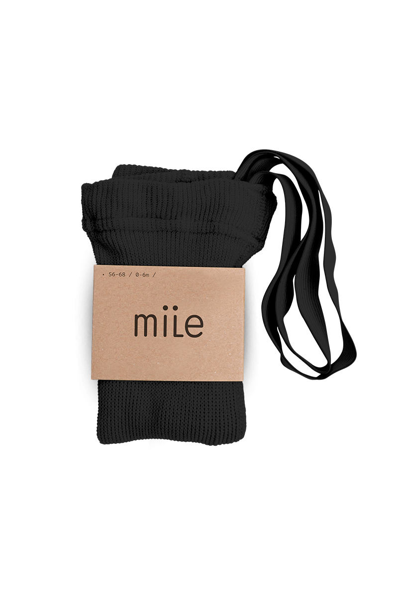 Mile - Tights with Braces - Black