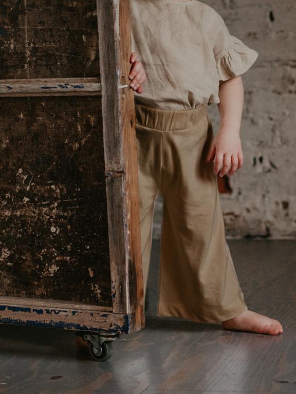 The Simple Folk - The Wide Leg Trouser - Camel