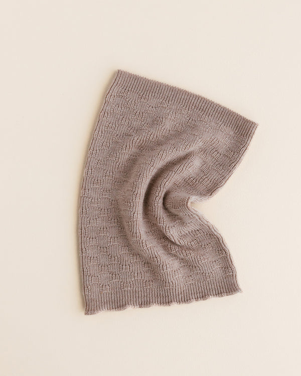 Hvid - Merino wool Gigi children's tube scarf - sand